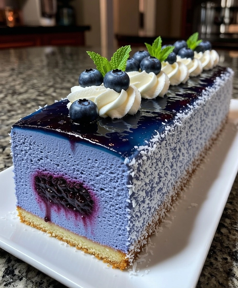 Blueberry Mousse Cake
