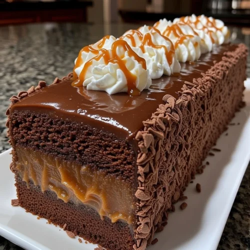 Chocolate Caramel Cream Cake