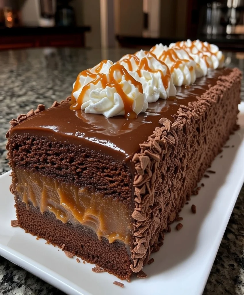 Chocolate Caramel Cream Cake