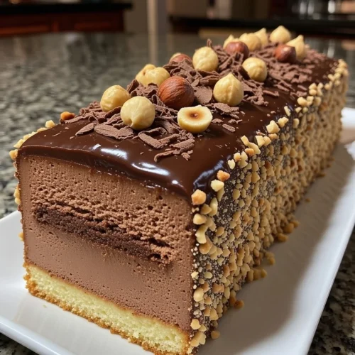 Hazelnut Chocolate Mousse Cake