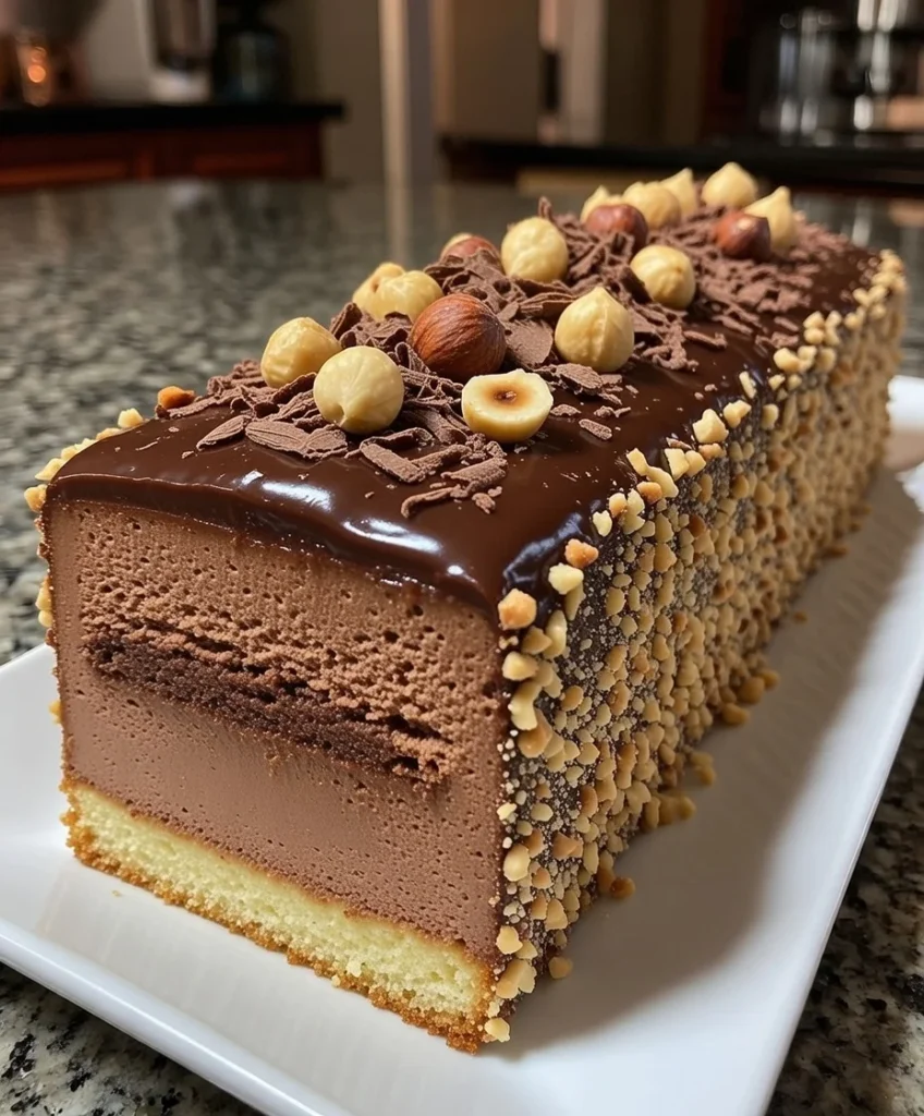 Hazelnut Chocolate Mousse Cake