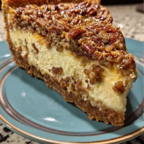 Perfect Creamy Pecan Cheesecake Pie