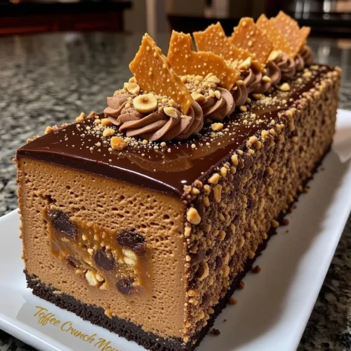 Toffee Crunch Mousse Cake