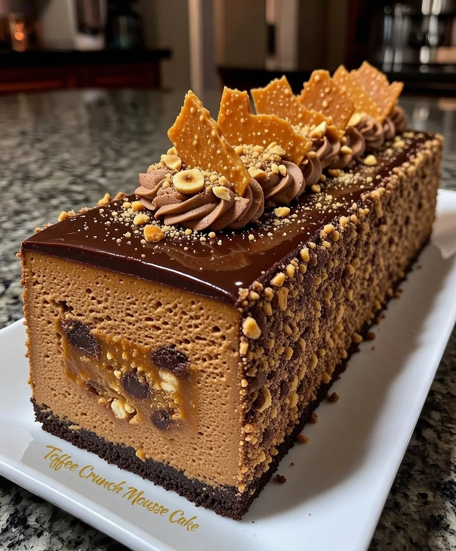 Toffee Crunch Mousse Cake