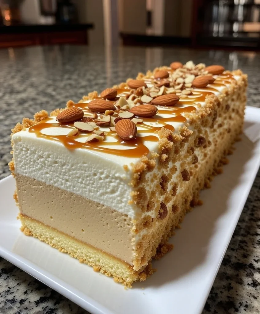 Almond Praline Mousse Cake