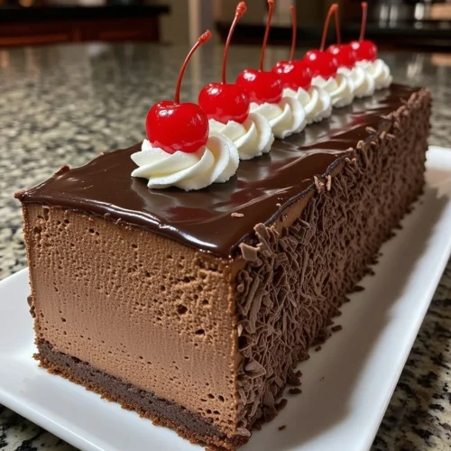 Cherry Chocolate Mousse Cake