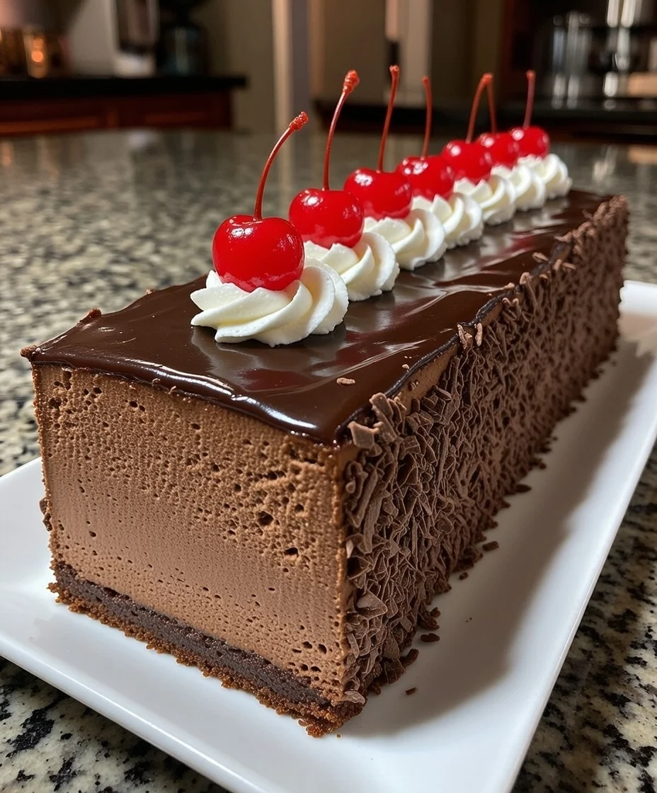 Cherry Chocolate Mousse Cake