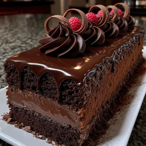 Chocolate Fudge Dream Cake with Rich Cocoa Ganache Layers