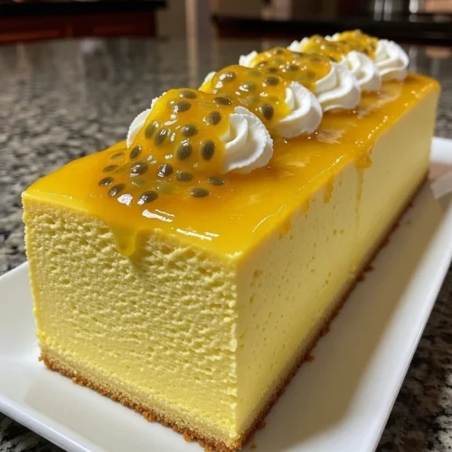 Passion Fruit Mousse Cake