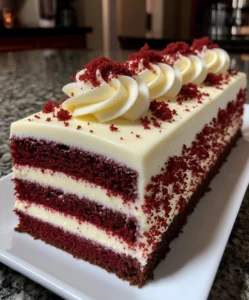 Red Velvet Cream Cheese Cake with Classic Frosted Layers