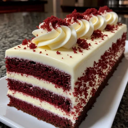 Red Velvet Cream Cheese Cake with Classic Frosted Layers