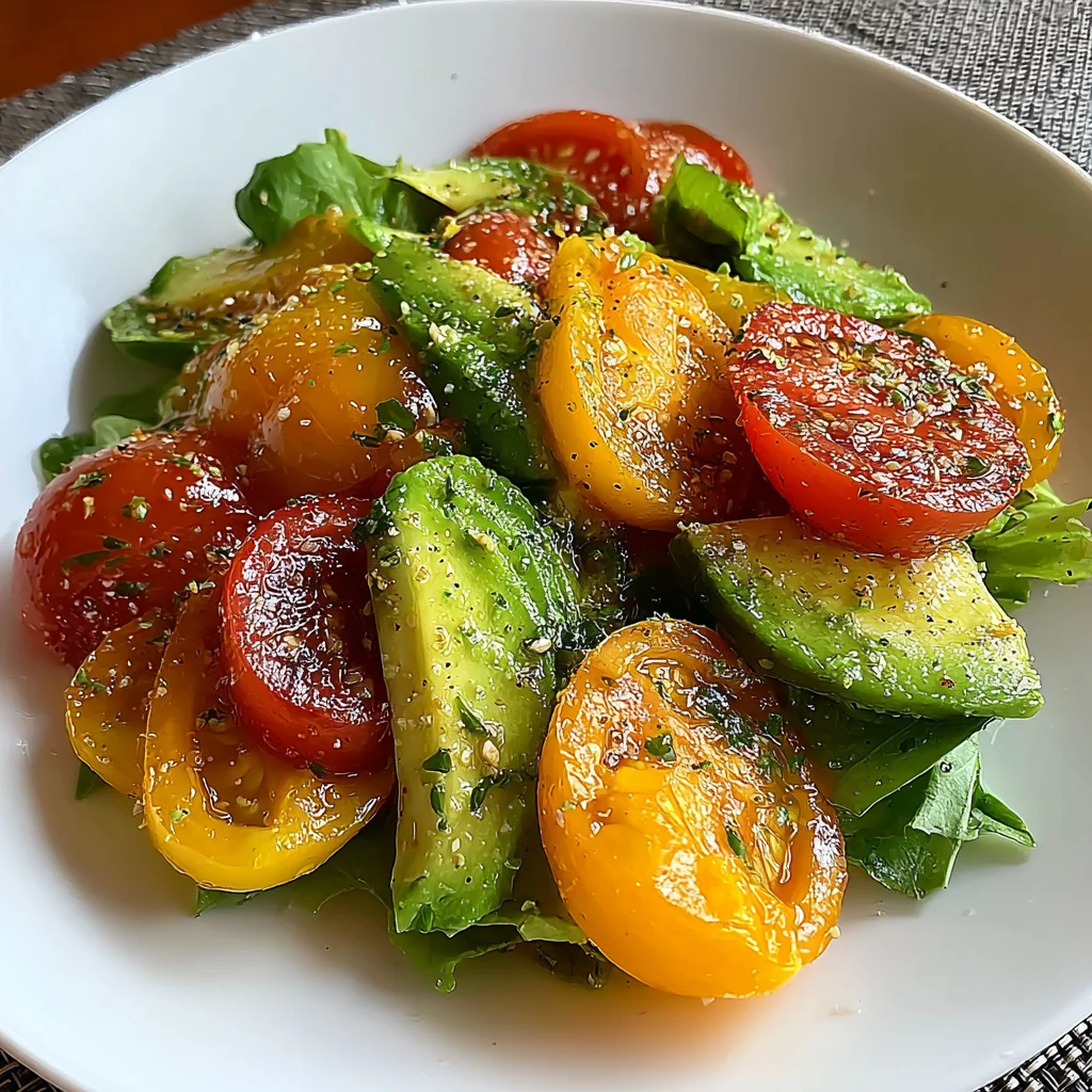Avocado Tomato Summer Salad Recipe (Quick & Easy!)