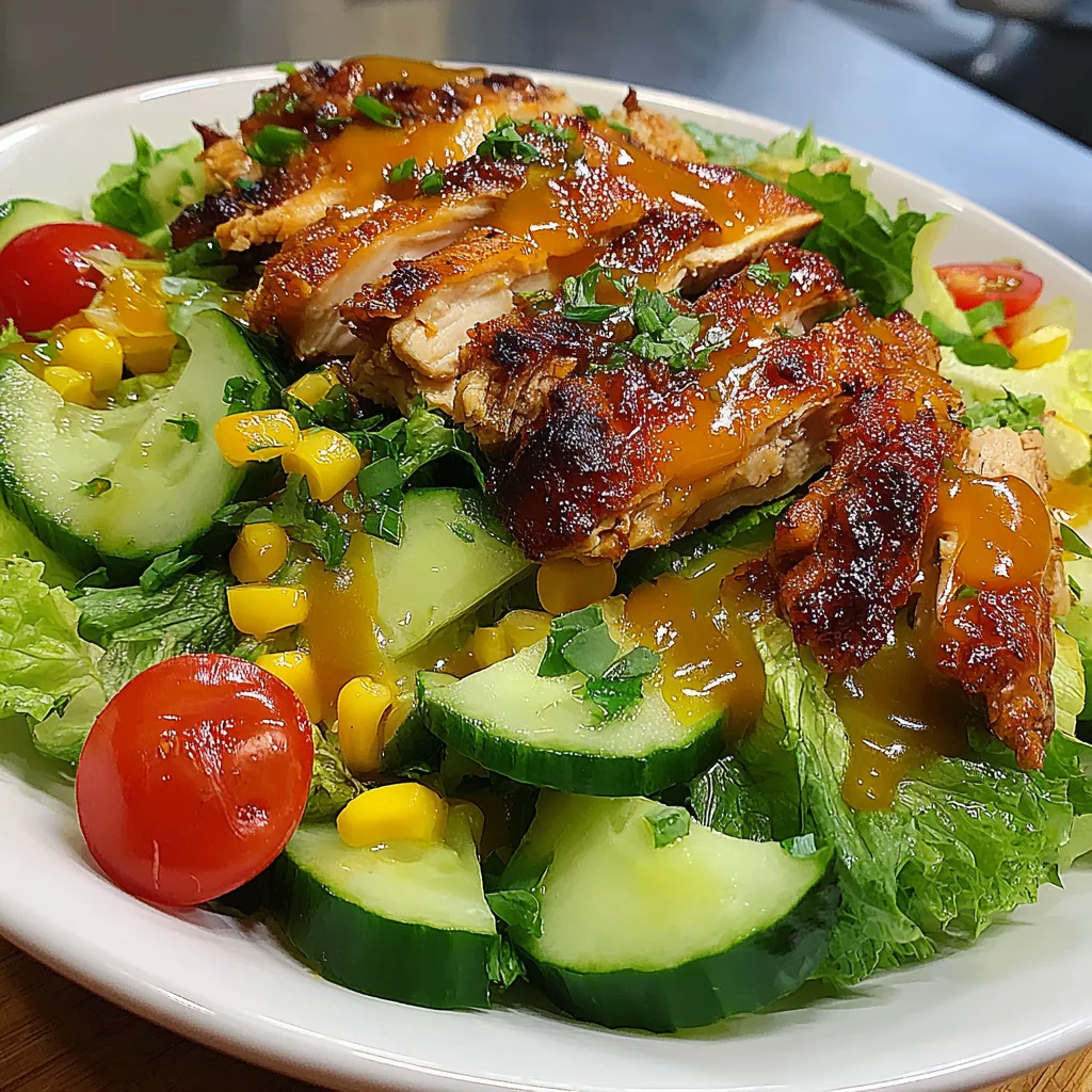 BBQ Chicken Summer Salad Recipe (Quick & Easy!)