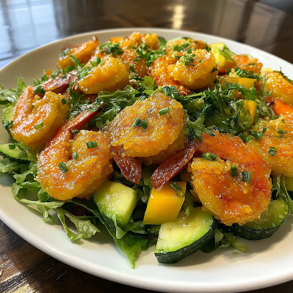Garlic Shrimp Summer Salad Recipe (Quick & Easy!)
