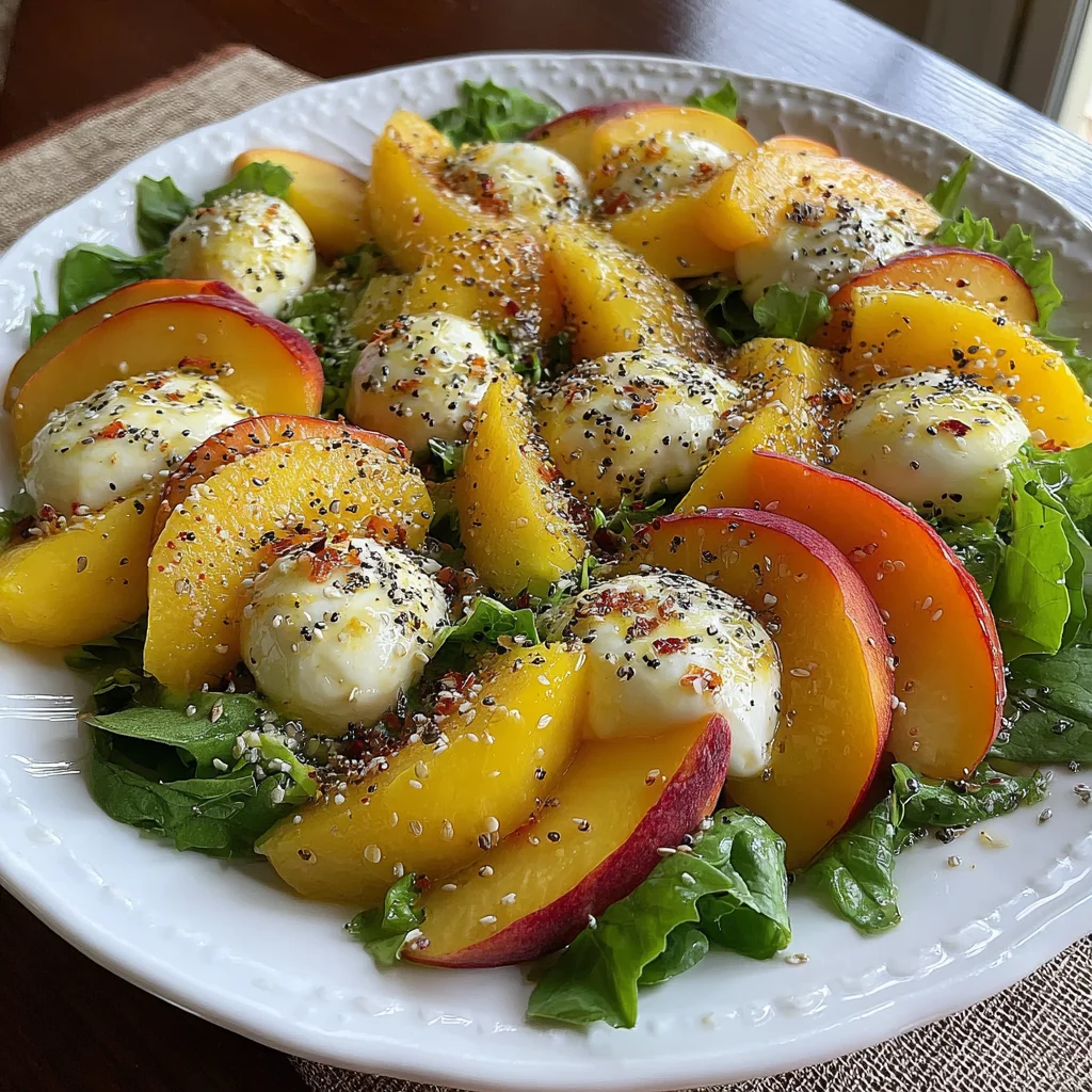 Peach Burrata Summer Salad Recipe (Ready in 15 Minutes!)