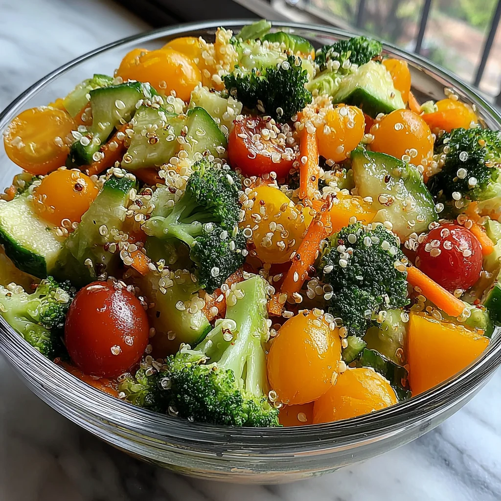 Quick & Easy Summer Salad with Crunchy Veggies Recipe