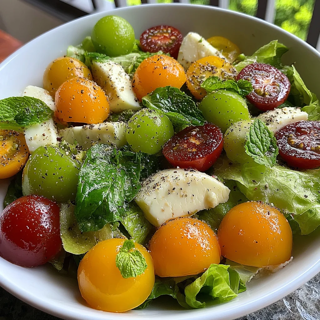 Refreshing Summer Salad with Cheese Recipe