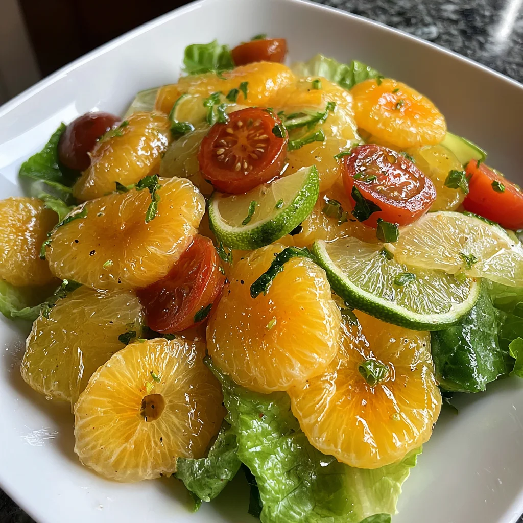 Refreshing Summer Salad with Citrus Fruits Recipe