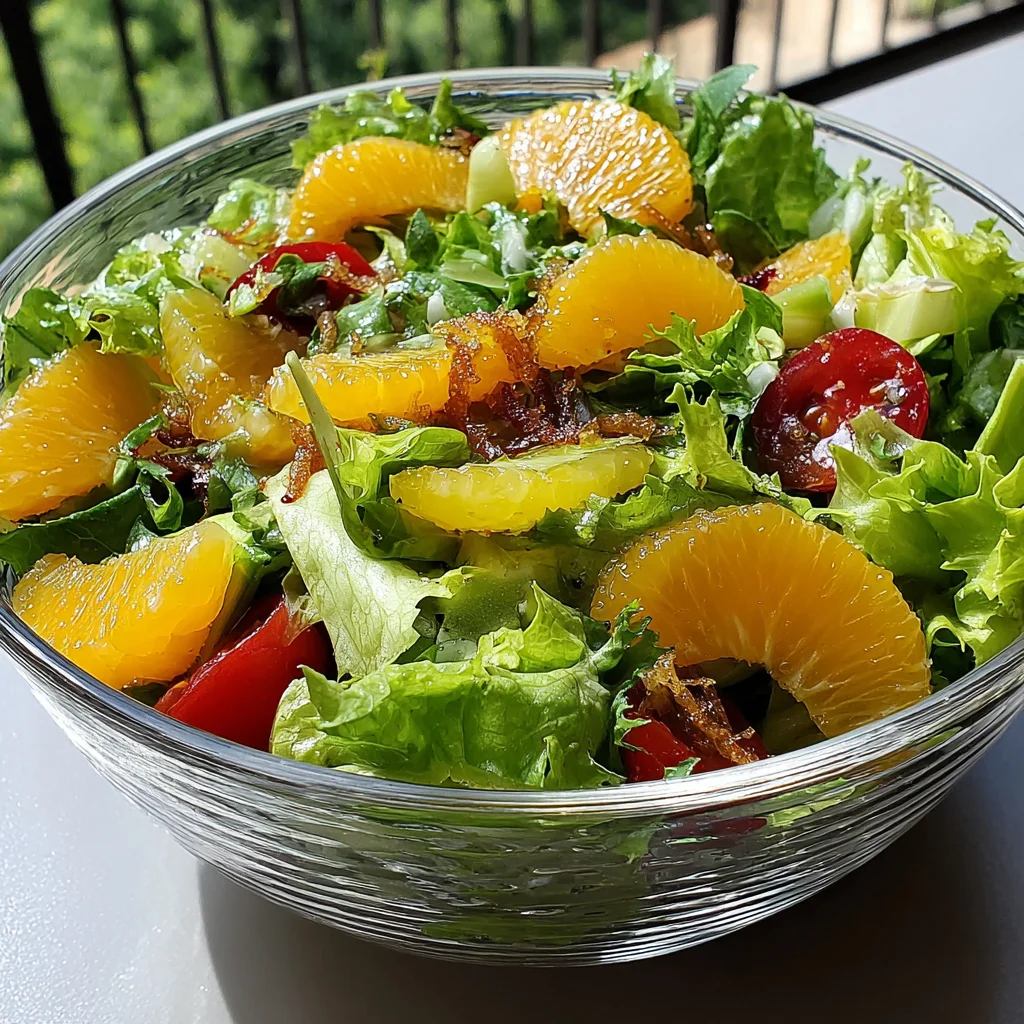 Refreshing Summer Salad with Garlic Dressing Recipe