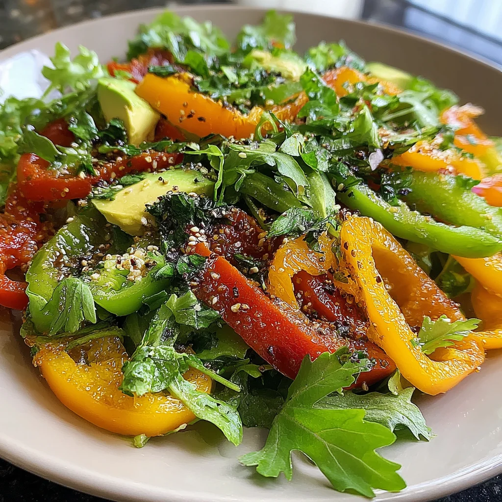 Roasted Pepper Summer Salad Recipe (Quick & Easy!)