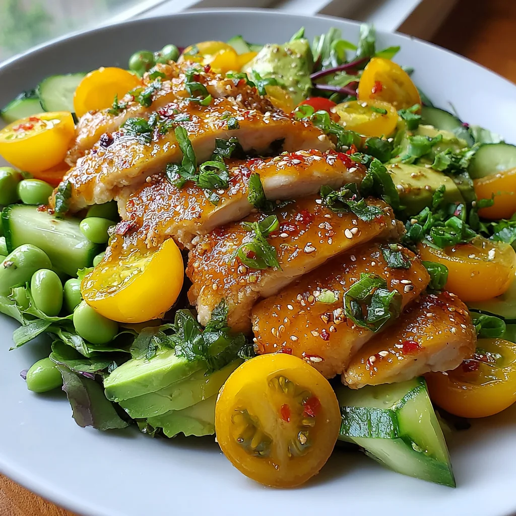 Spicy Chicken Summer Salad Recipe (Quick & Easy!)