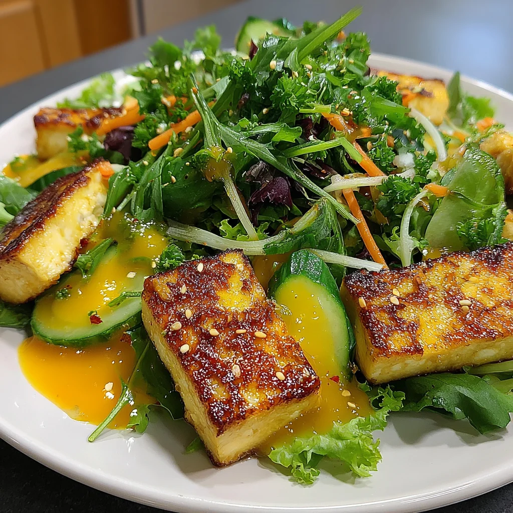 Summer Salad with Tofu Recipe (Quick & Easy!)