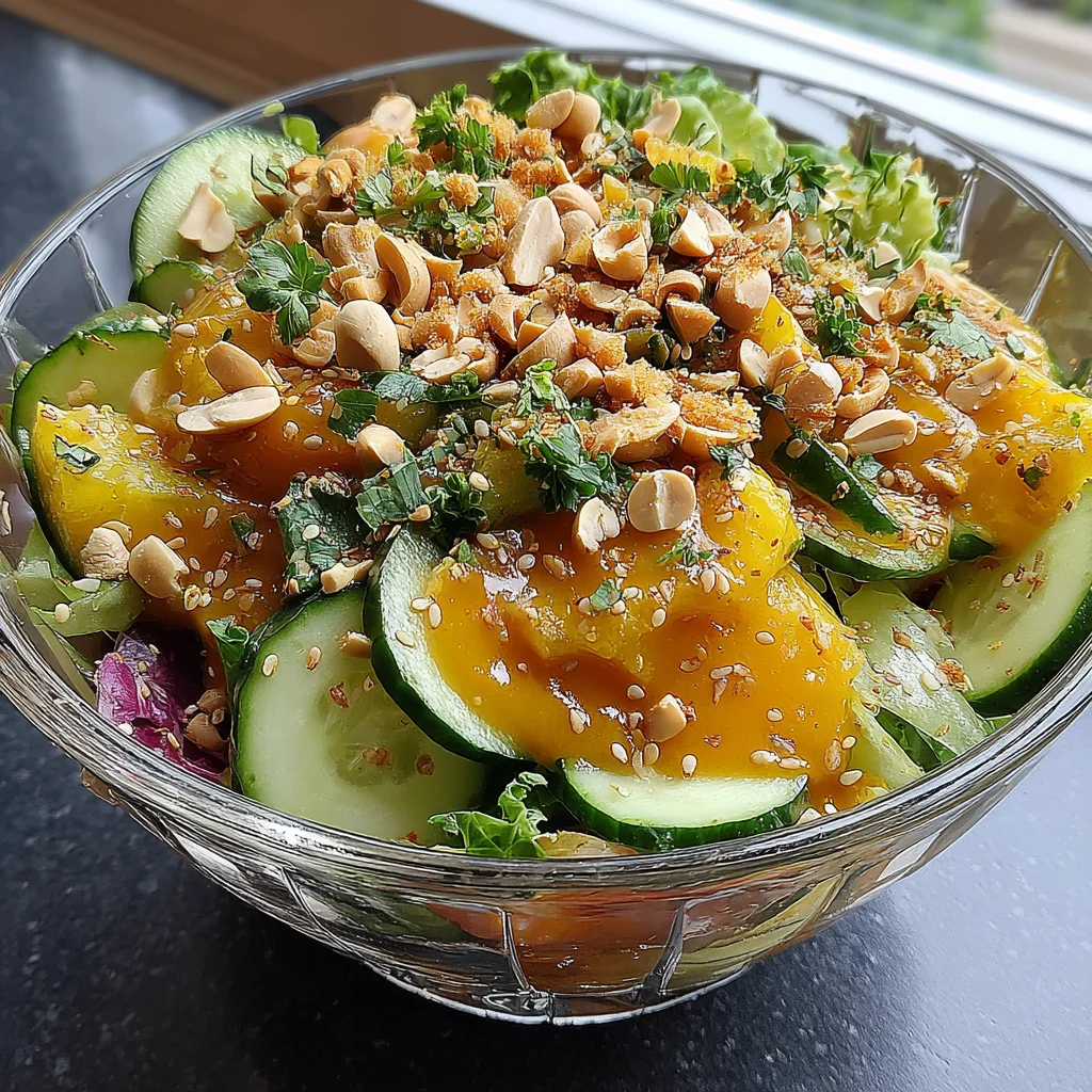 Thai Peanut Summer Salad Recipe (Quick & Easy!)