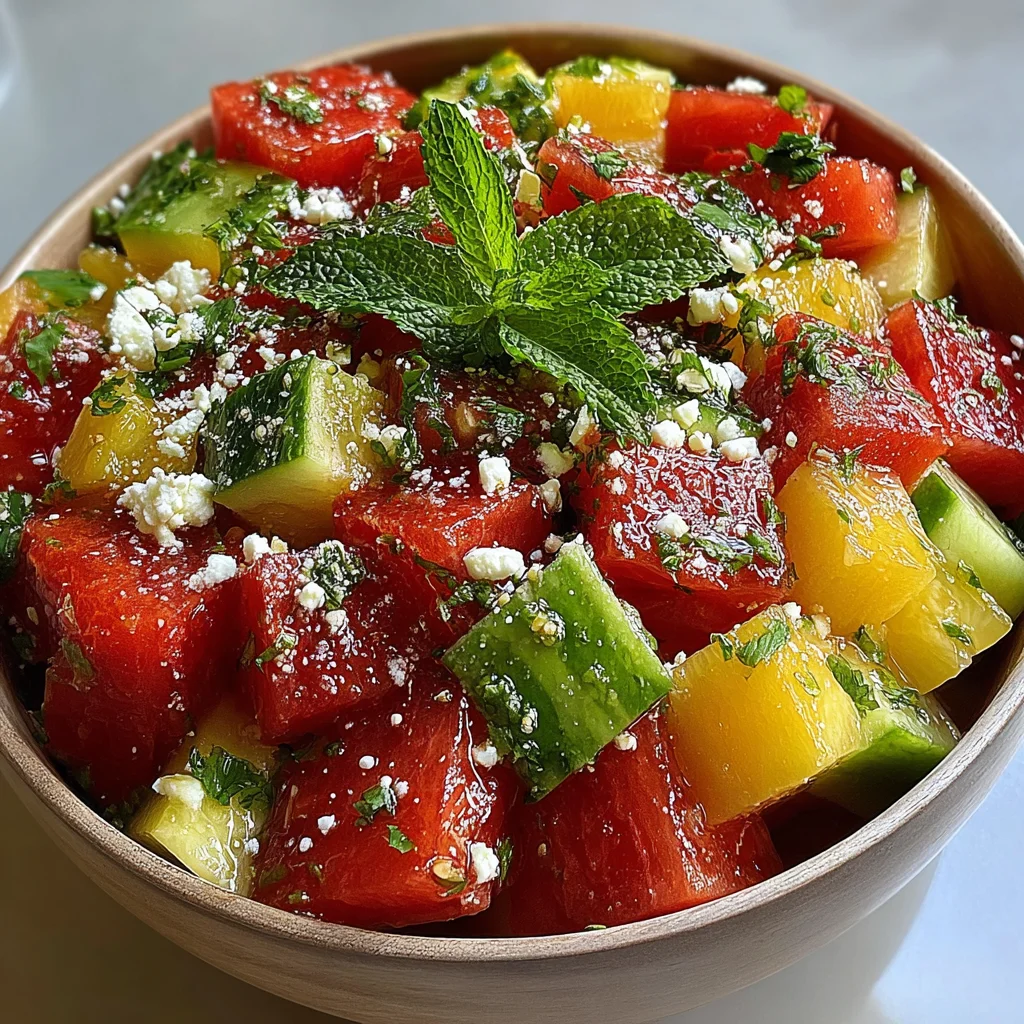 Watermelon Feta Summer Salad Recipe (Quick & Easy!)