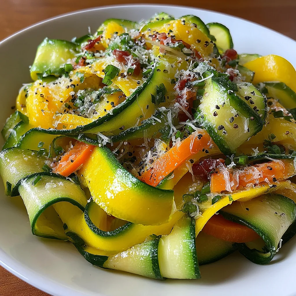 Zucchini Ribbon Summer Salad Recipe (Quick & Easy!)