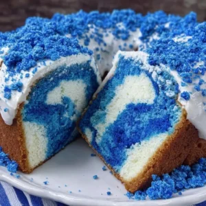Bleu Velvet Swirl Pound Cake Recipe (Quick & Easy!)