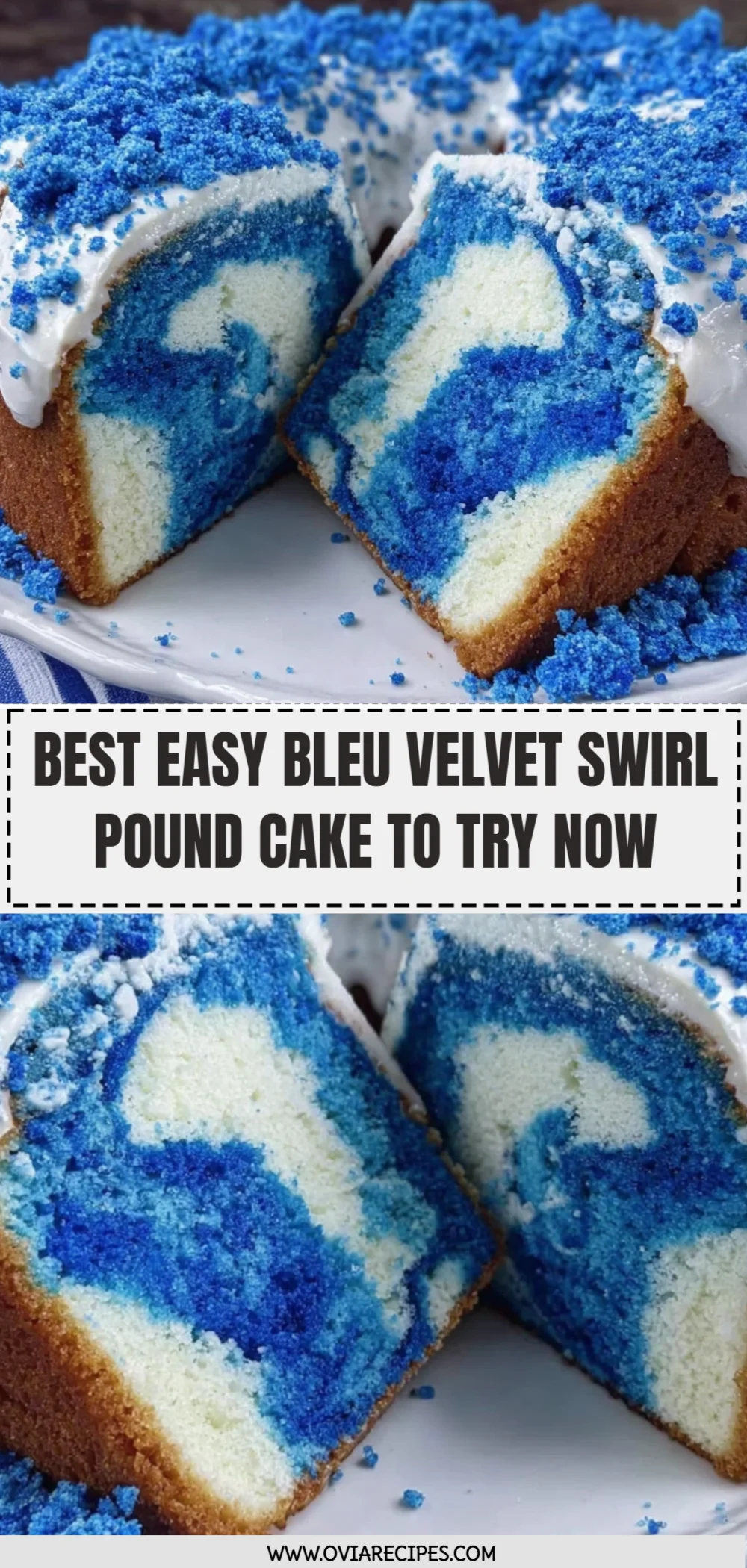 Best Easy Bleu Velvet Swirl Pound Cake to Try Now