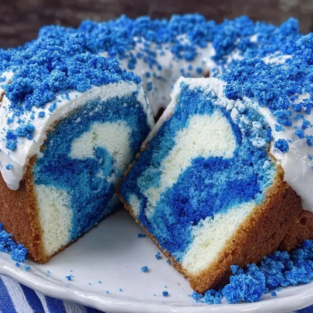 Bleu Velvet Swirl Pound Cake Recipe (Quick & Easy!)