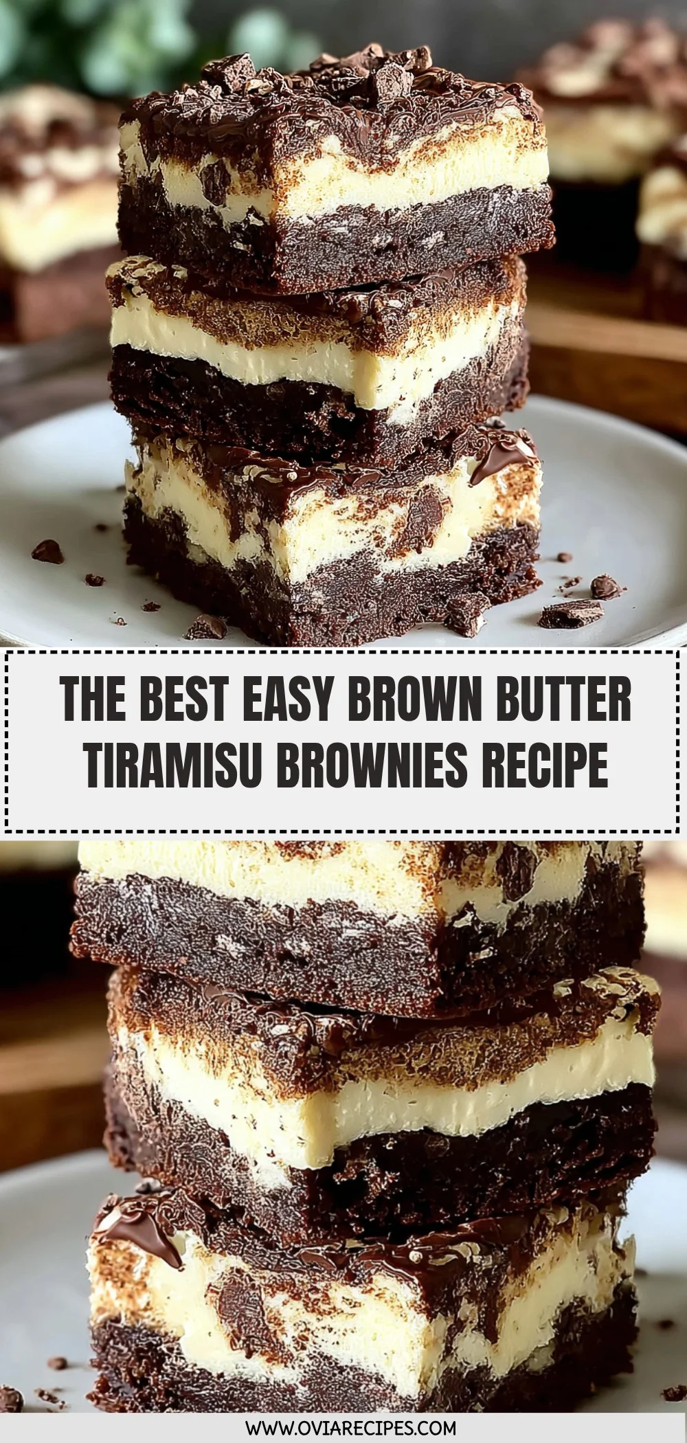 Brown Butter Tiramisu Brownies Recipe (Quick & Easy!)