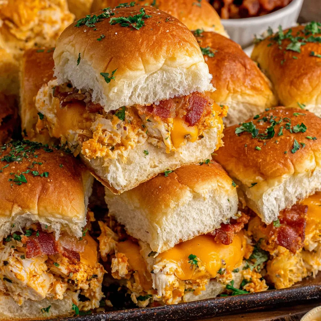 Chicken Bacon Ranch Sliders Recipe (Quick & Easy!)