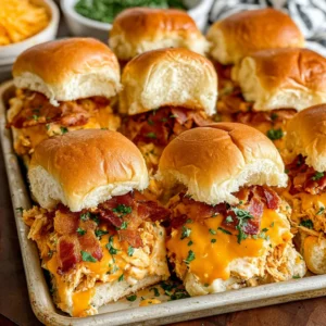 Chicken Bacon Ranch Sliders Recipe (Quick & Easy!)