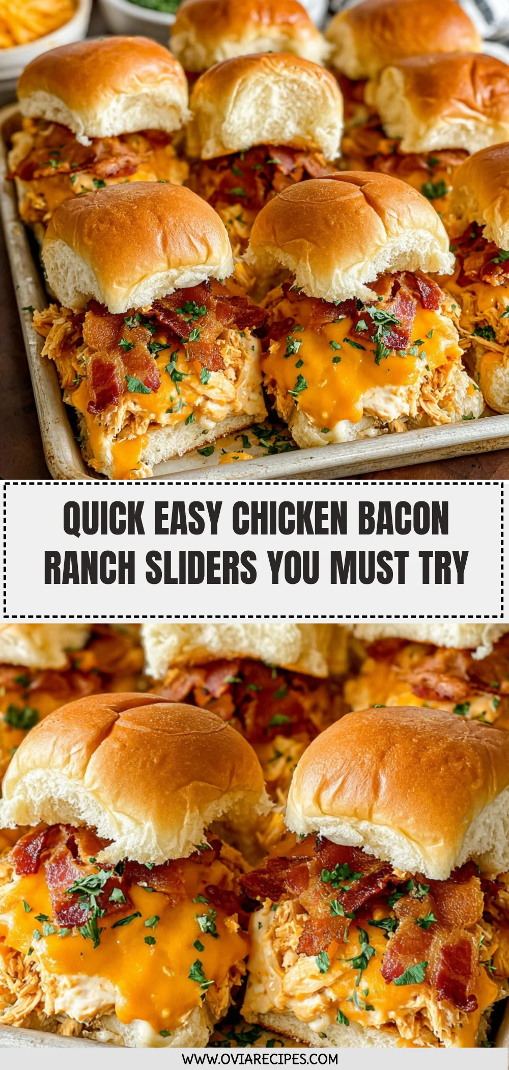Chicken Bacon Ranch Sliders Recipe (Quick & Easy!)