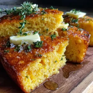 Crispy Cast Iron Cornbread Recipe with Honey Butter (Ready in 40 Minutes!)
