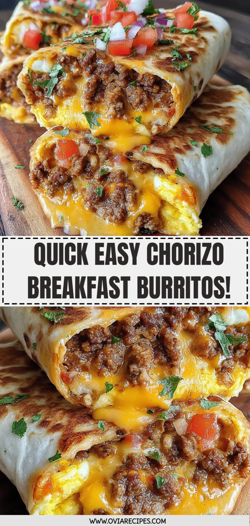 Quick Easy Chorizo Breakfast Burritos!