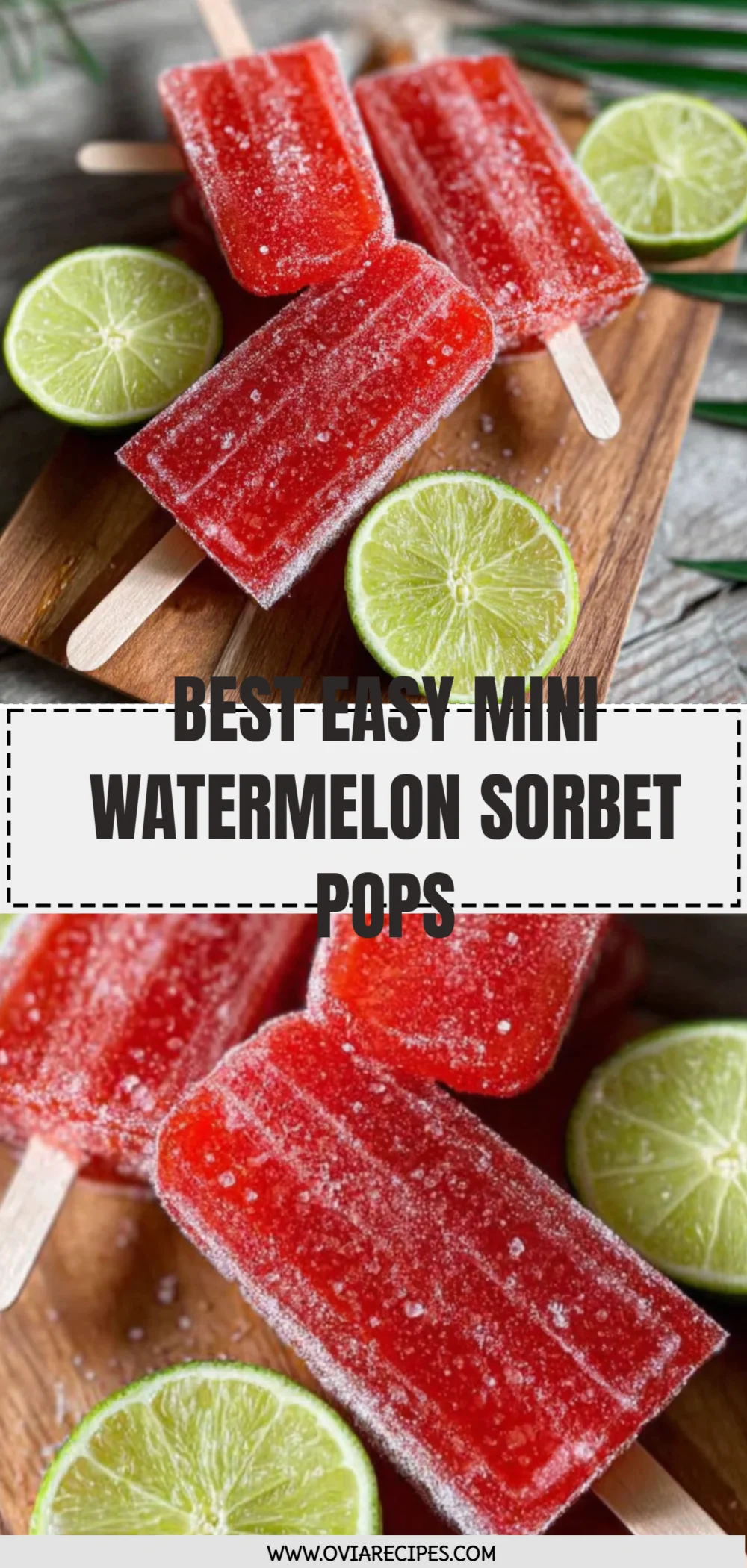 Best Easy Mini Watermelon Sorbet Pops