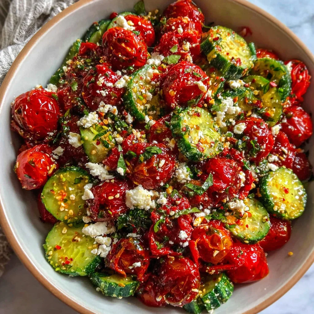 Easy No-Cook Greek Cucumber Tomato Salad Recipe (Perfect for Summer!)