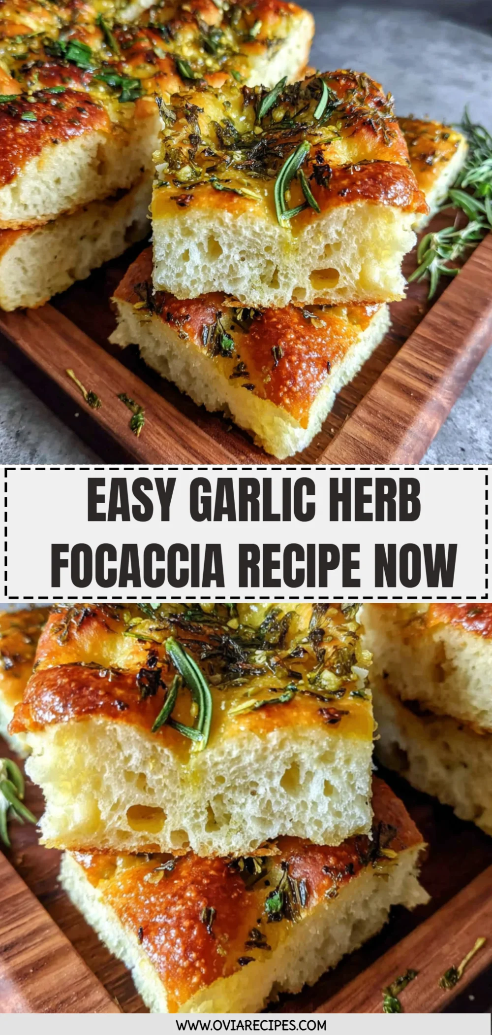 Easy Garlic Herb Focaccia Recipe Now