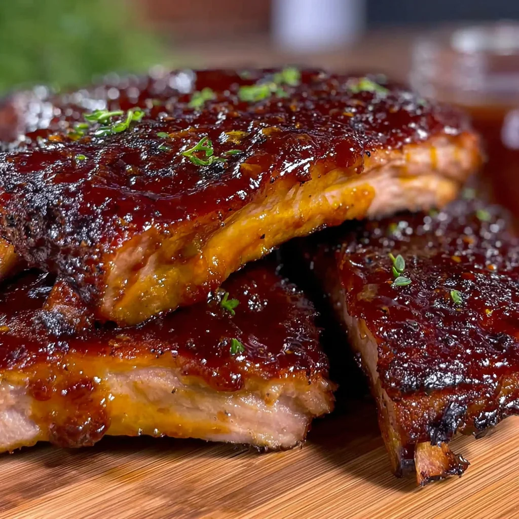 Easy Smoked Baby Back Ribs Recipe with Bourbon BBQ Glaze!
