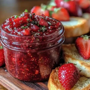 Easy Tangy Strawberry Rhubarb Compote Recipe (Perfect for Breakfast!)