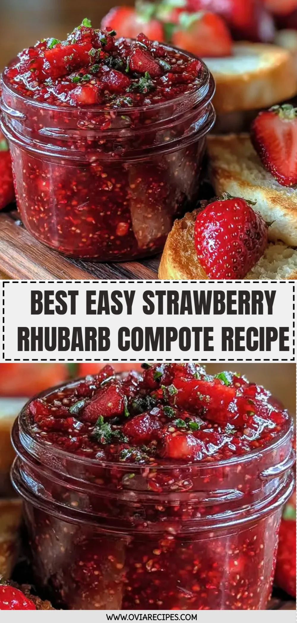 Best Easy Strawberry Rhubarb Compote Recipe