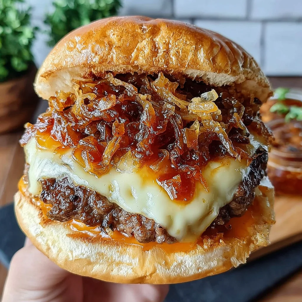 Father’s Day Double-Smash Burger Recipe (Easy Grilling with Caramelized Onions!)