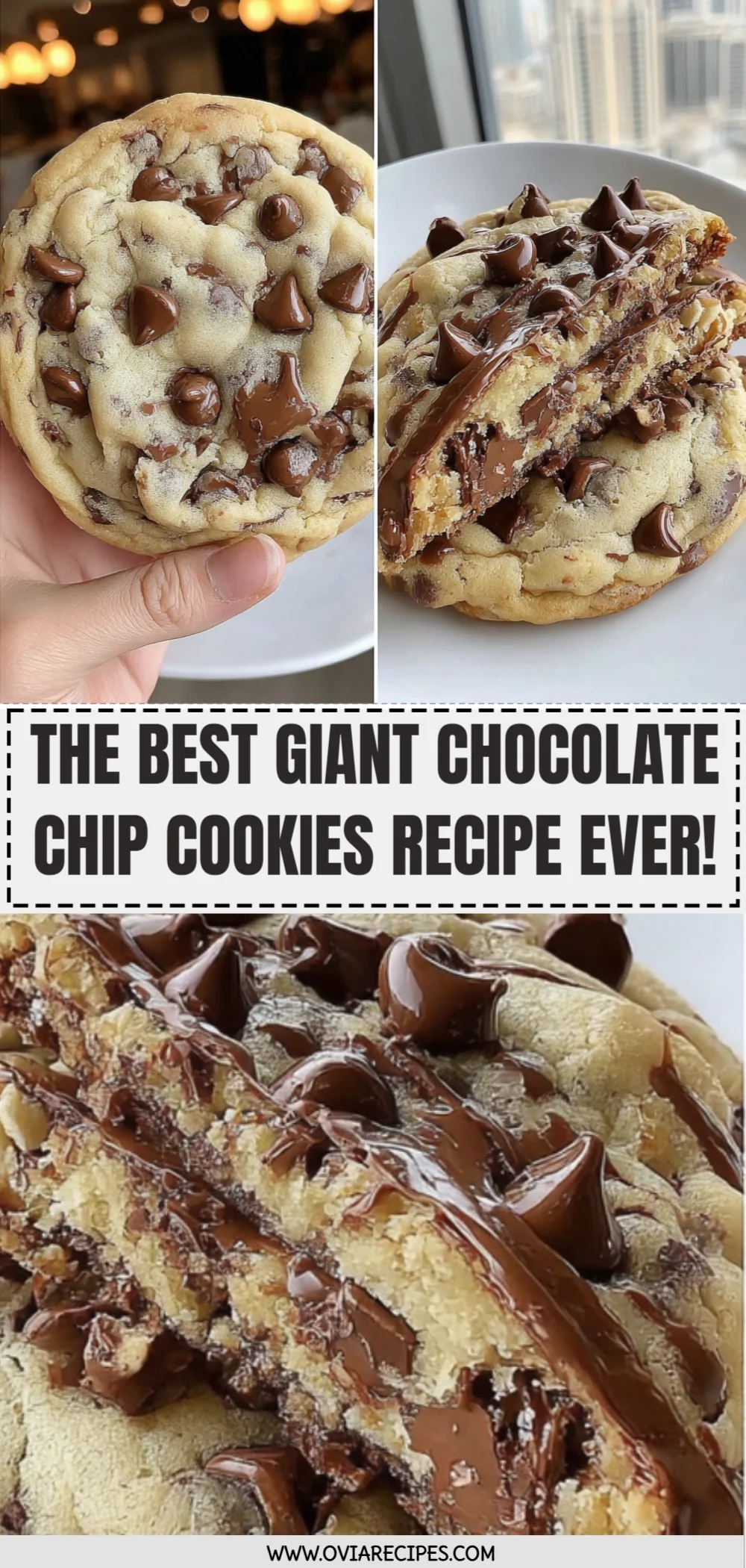 Giant Chocolate Chip Cookies Recipe (Quick & Easy!)