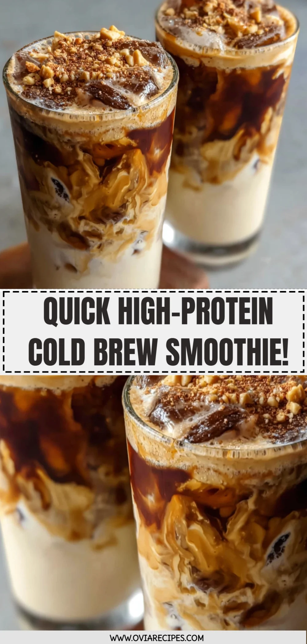 Quick High-Protein Cold Brew Smoothie!