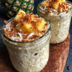 No Cook Creamy Piña Colada Overnight Oats Recipe (Quick & Easy!)