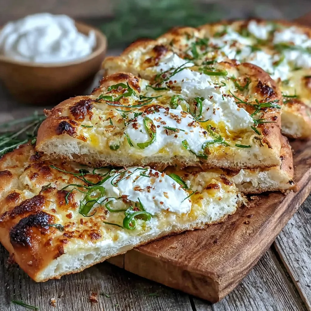 Quick No-Bake Garlic Scape Ricotta Flatbread Recipe (Fresh & Flavorful!)