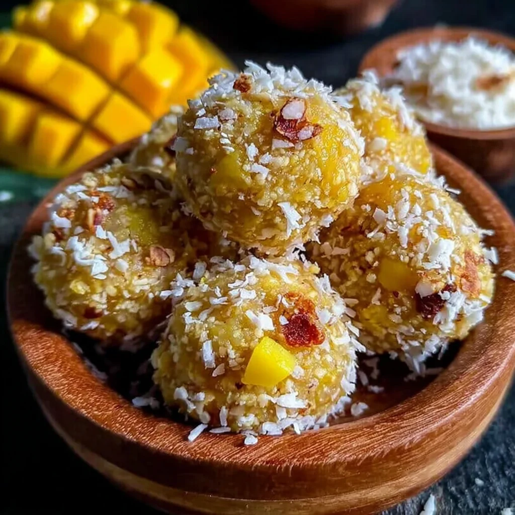 Quick No-Bake Mango Coconut Energy Balls Recipe
